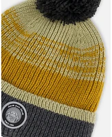 Deux par Boy Knit Hat Gray, Spice And Sage - Toddler|Child