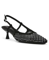 Anne Klein Women's Thia Rhinestone Mesh Slingback Pumps