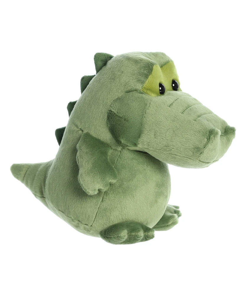 Aurora Large Happy Alligator Happy Hippo and Friends Whimsical Plush Toy Green 13"