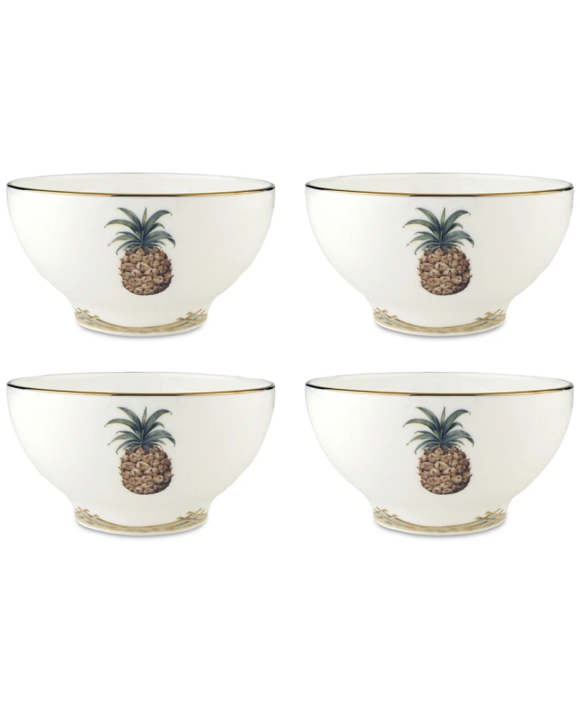 Lenox British Colonial Bamboo Rice Bowls, Set of 4