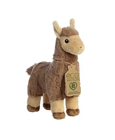 Aurora Medium Llama Eco Nation Eco-Friendly Plush Toy Brown 9.5"