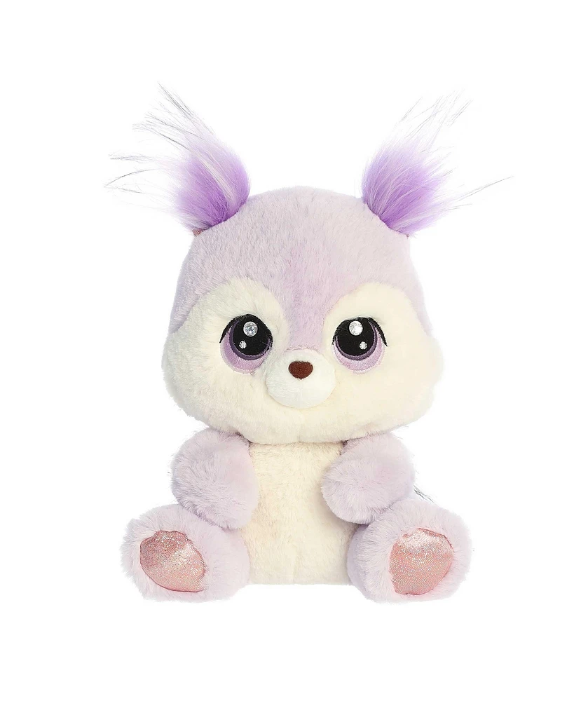 Aurora Medium Seyla Squirrel Enchanted Sparkling Plush Toy Purple 10"