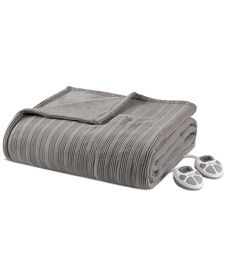 Premier Comfort Textured Fleece Heated Blanket, Queen