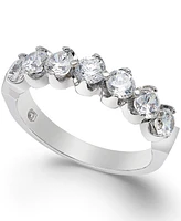 Certified Diamond Scalloped Ring (1 ct. t.w.) 14k White Gold