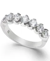 Certified Diamond Scallop Ring 1 2 2 Ct. T.W. In 14k White Gold