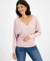 I.n.c. International Concepts Women's V-Neck Sweater, Created for Macy's