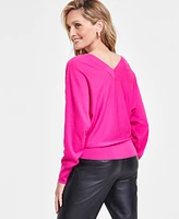 I.n.c. International Concepts Women's V-Neck Sweater, Created for Macy's