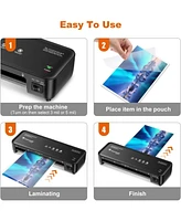 Bonsaii Laminator, 9 Inch Thermal Laminator Machine with Never Jam Technology for Doc/Posters/Photo, Personal Laminating Machine Simple Convenient for