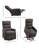 Homcom Electric Power Lift Recliner Chair for Elderly with Remote