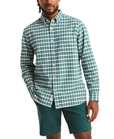 Nautica Men's Relaxed-Fit Plaid Button-Down Oxford Shirt