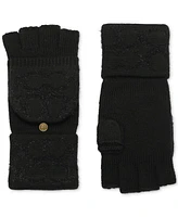 Coach Signature C Metallic Knit Pop Top Gloves