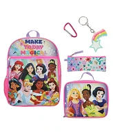 Disney Princesses “Make Today Magical” 5-Piece Backpack & Lunchbox Set