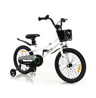 Slickblue 18 Feet Kids Bike with Removable Training Wheels