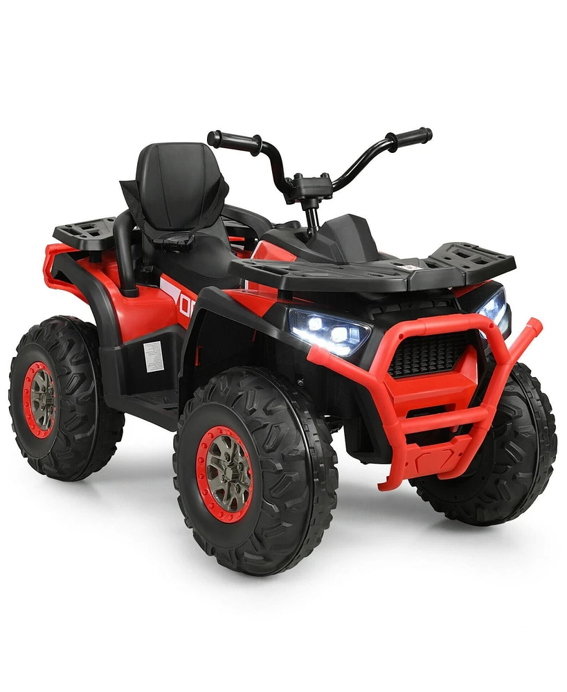 Slickblue 12 V Kids Electric 4-Wheeler Atv Quad with MP3 and Led Lights