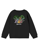 Space Jam Boys Monstars Transformation Black Long Sleeve Shirt