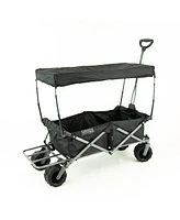 Creative Wagons All Terrain Deluxe Utility Wagon with Canopy - Solid Red