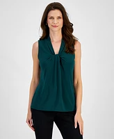 Kasper Women's Knot-Front Sleeveless Blouse