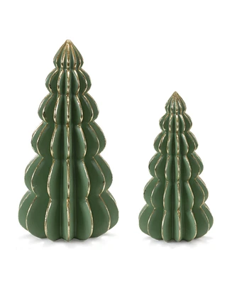 Slickblue Geometric Pine Tree (Set of 2)