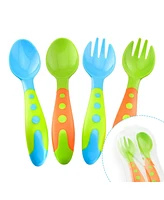 Sperric Toddler Utensils Baby Spoons and Forks Set - Includes Baby Utensils Case Spoon Fork - Bpa Free (4 Pieces)