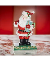 Slickblue Jolly Santa Figurine 11"h