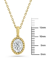 Diamond Bead Frame 16" Pendant Necklace (1/4 ct. t.w.) in 14k Two-Tone Gold