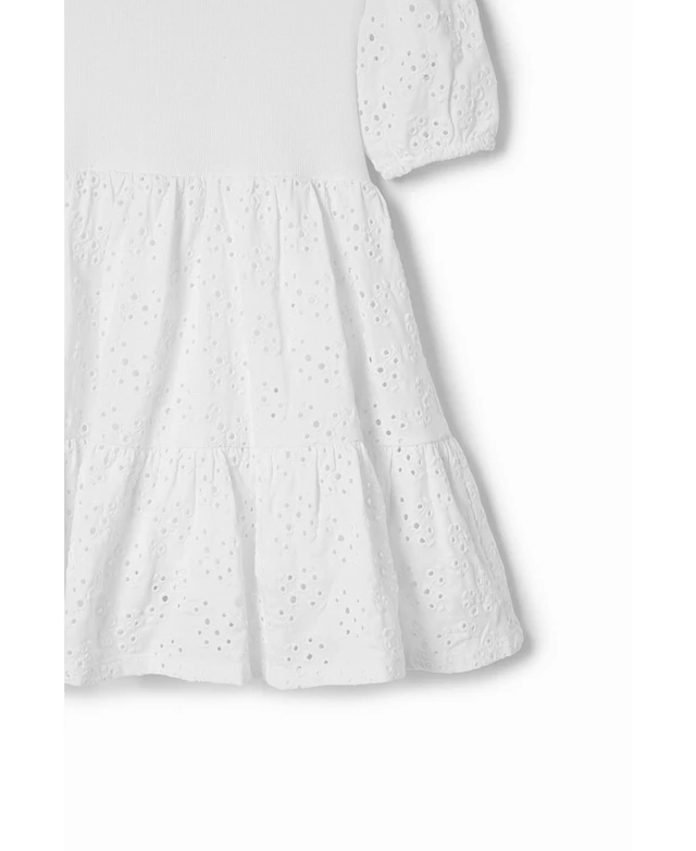 zara rubberized embroidered poplin dress Zara - Embroidered Floral Poplin Dress - Pink - 1 Years (33,9 Inches)