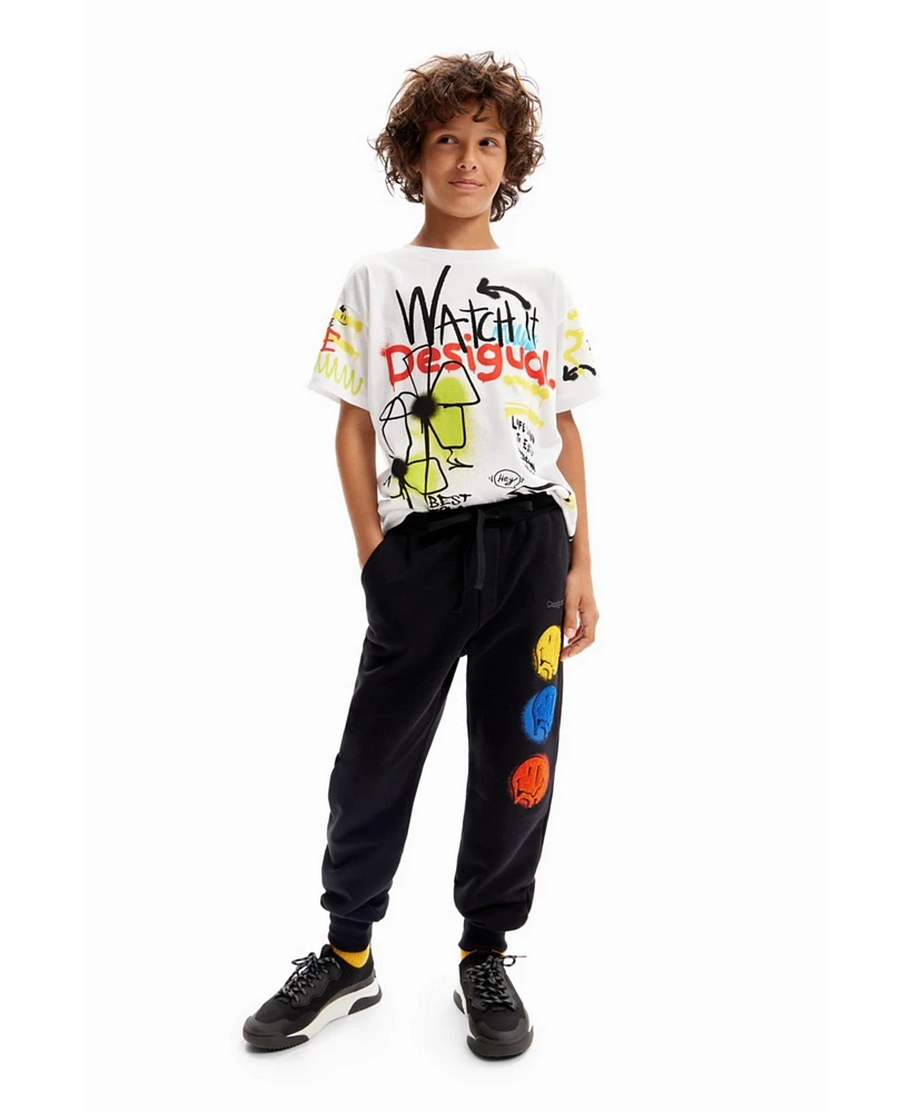 Desigual Boys Boys's Smiley Originals jogger trousers