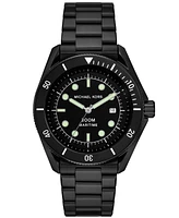 Michael Kors Men's Maritime Three-Hand Black Stainless Steel Watch 42mm