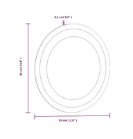 vidaXL Led Bathroom Mirror 11.8" Round