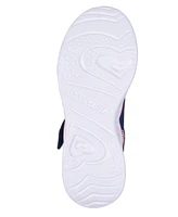 Skechers Little Girls Heart Lights-Retro Hearts Light-Up Fastening Strap Casual Sneakers from Finish Line