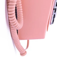 Gpo Retro 746WPK 746 Wall Mount Push Button Telephone - Pink