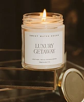 Sweet Water Decor Luxury Getaway Soy Candle Clear Jar , 9 oz