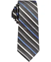 Calvin Klein Big Boys Gemstone Striped Zipper Necktie