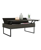 Fm Furniture Chester elevating coffee table in melamine with internal storage