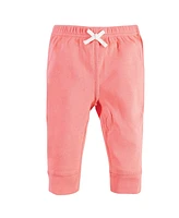 Touched by Nature Baby Girls Organic Cotton Pants 4pk