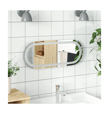 vidaXL Led Bathroom Mirror 19.7"x7.9" Oval