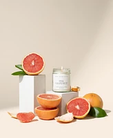 Sweet Water Decor Pink Grapefruit Soy Candle Clear Jar, 9 oz
