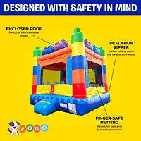 Pogo Bounce House Premium Inflatable Bounce House (Without Blower