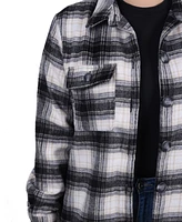 Ny Collection Long Sleeve Twill Shirt jacket