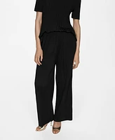 Mango Women's Fluid Pleated Trousers