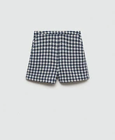 Mango Women's Houndstooth Shorts