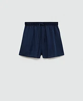Mango Women's Elastic Waist Lyocell Shorts
