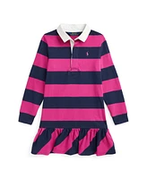 Polo Ralph Lauren Toddler and Little Girls Striped Cotton Jersey Rugby Dress