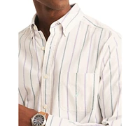 Nautica Men's Classic-Fit Stripe Button-Down Oxford Shirt