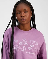 Rebellious One Juniors' Brunch Club Graphic Sweatshirt