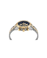 Plein Sport Men's Hurricane Chronograph Date Quartz Two Tone Bracelet 44mm