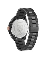 Plein Sport Men's Urban Pulse 3 Hand Date Quartz Ip Black Bracelet 47mm