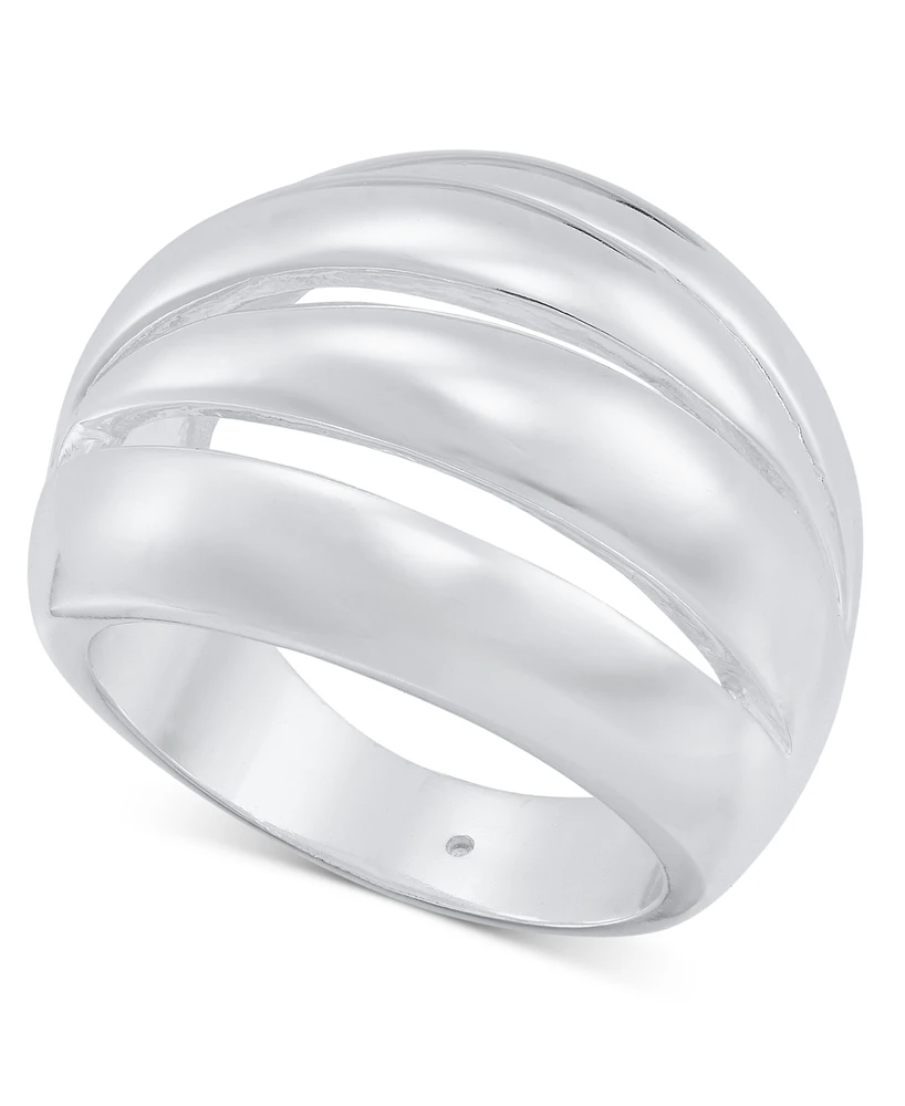 I.n.c. International Concepts Puff Row Silver-Tone Ring, Created for Macy's