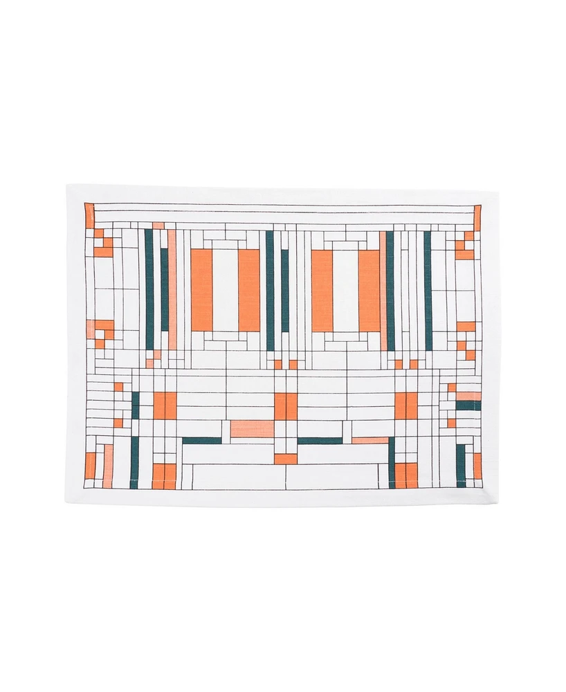 Kaf Home Frank Lloyd Wright Printed Placemats, Set of 4