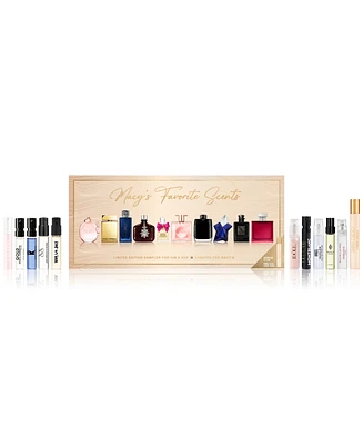 11-Pc. Macy's Favorite Scents Fragrance Sampler with Travel Spray For Him & Her, Exclusively at Macy's